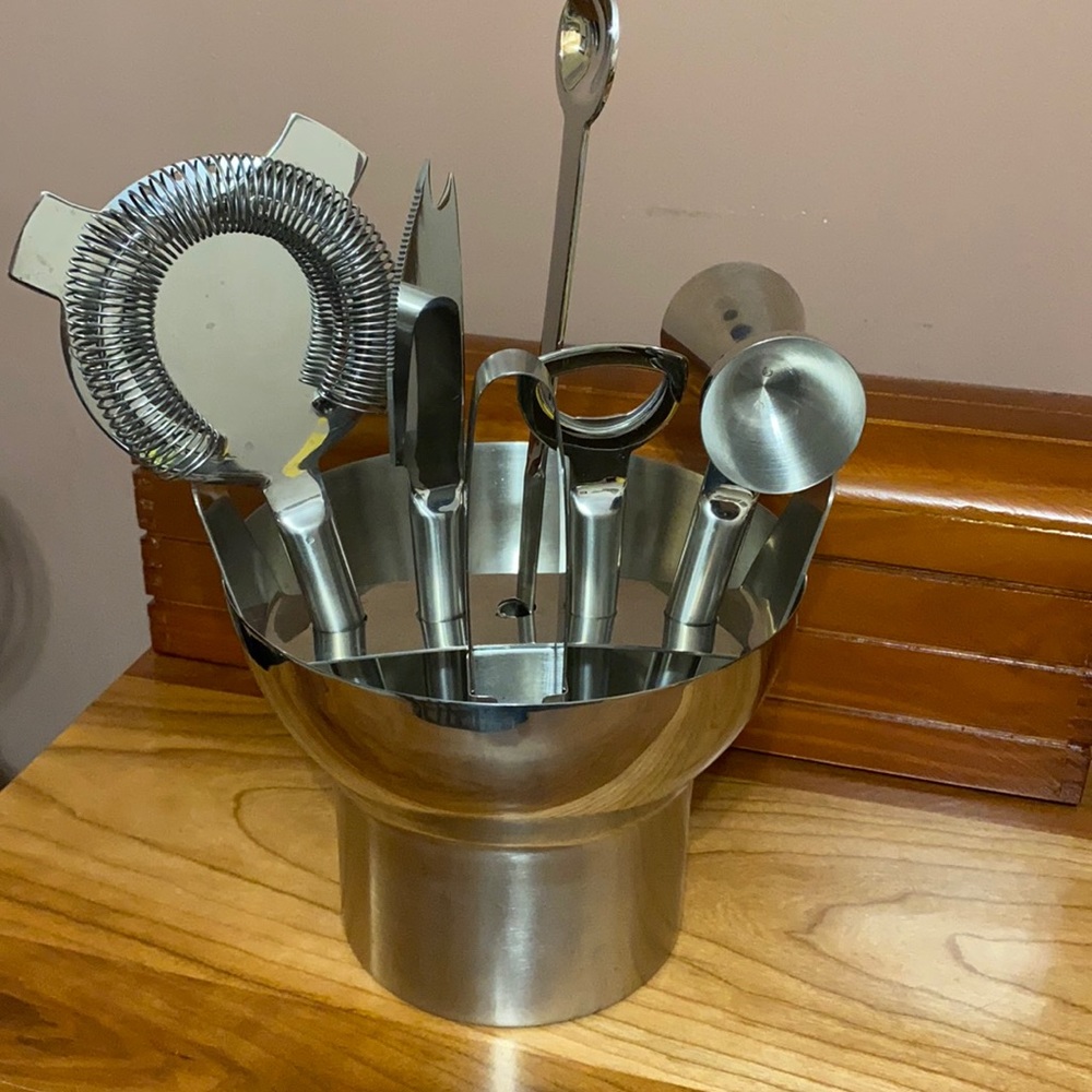 Crate & Barrel Bar Set